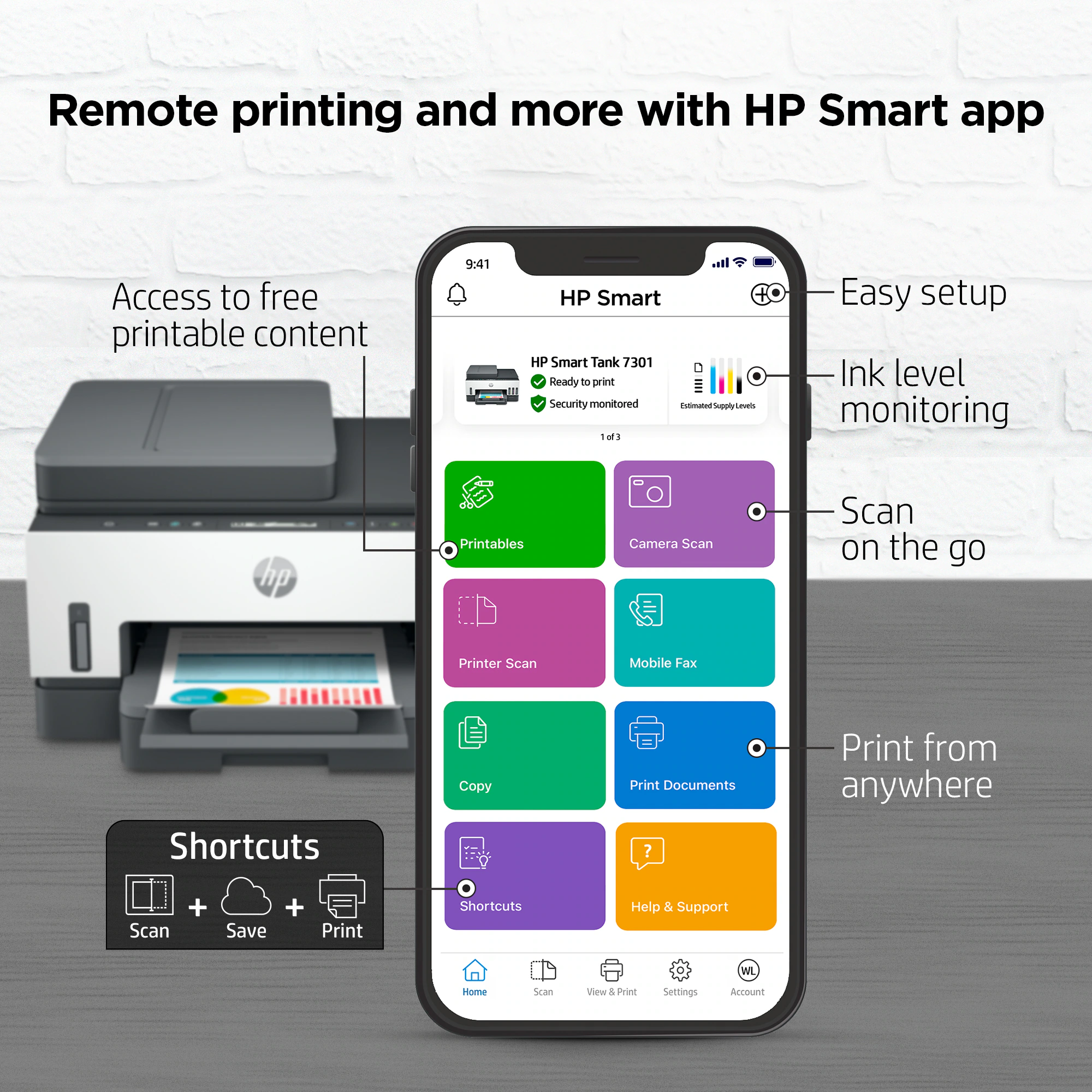 HP Smart Tank 7301 All-in-One Printer view 5